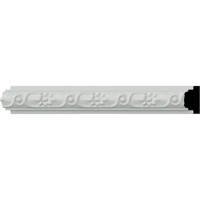 Ekena Millwork Sellek 1 3/8" H X 94 1/2" W X 7/8" D Chair Rail In White