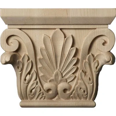 Ekena Millwork Small Chesterfield Capital (fits Pilasters Up To 3 7/8"w X 1"d) In Cherry