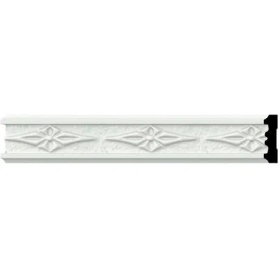 Ekena Millwork Sofia 1 3/4"h X 96"w X 1/2"d Chair Rail In White