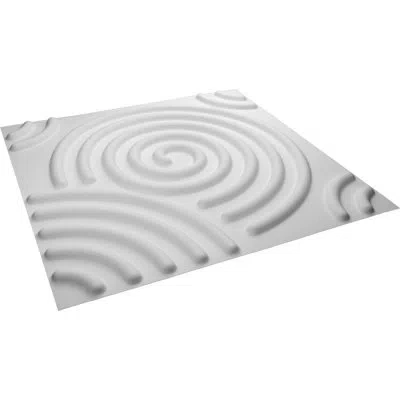 Ekena Millwork Spiral Endurawall Decorative 3d Wall Panel In White