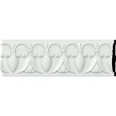 Ekena Millwork Springtime 6 3/4"h X 96"w X 3/4"d Chair Rail In White
