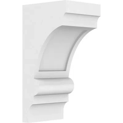 Ekena Millwork Standard Diane Signature Urethane Corbel, Primed Tan In Primed Tan;primed Tan