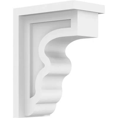Ekena Millwork Standard Highland Signature Urethane Corbel, Primed Tan In Primed Tan;primed Tan