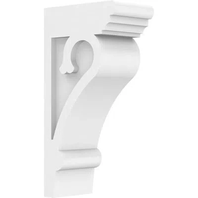 Ekena Millwork Standard Mayflower Signature Urethane Corbel, Primed Tan In Primed Tan;primed Tan