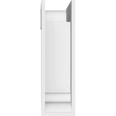 Ekena Millwork Standard Merced Signature Urethane Bracket With Traditional Ends, Primed Tan