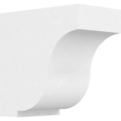 Ekena Millwork Standard Van Buren Signature Urethane Bracket, Primed Tan