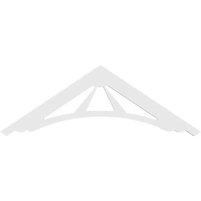 Ekena Millwork Stanford Architectural Grade Pvc Gable Peditment (4/12) Pitch In White