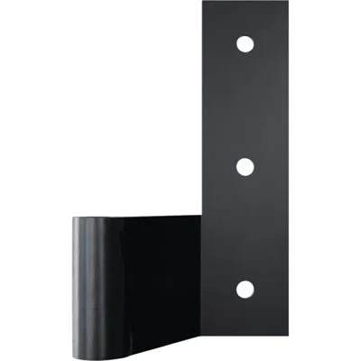 Ekena Millwork Steeltek L-hinge With 0" Offset (sold As Pair) In 304 Stainless Steel Powder Coated Black