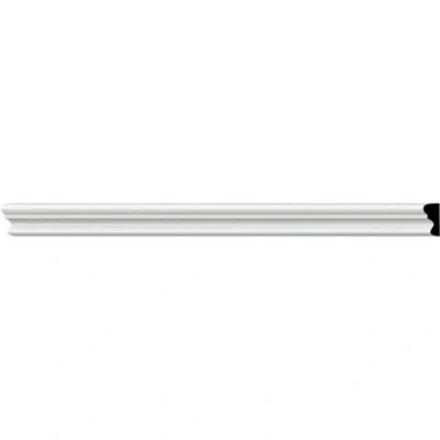 Ekena Millwork Stockport 3/4"h X 96"w X 3/8"d Chair Rail In White