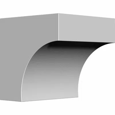 Ekena Millwork Stockport 5.5'' H X 5'' W X 5.5'' D Urethane Bracket/corbel In White