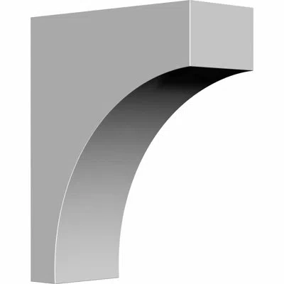 Ekena Millwork Stockport 9'' H X 3'' W X 7.25'' D Urethane Bracket (set Of 2) In White