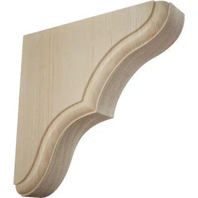 Ekena Millwork Stratford Wood Bracket In Rubberwood