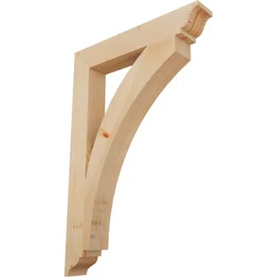 Ekena Millwork Thorton Traditional Bracket In Douglas Fir (smooth)