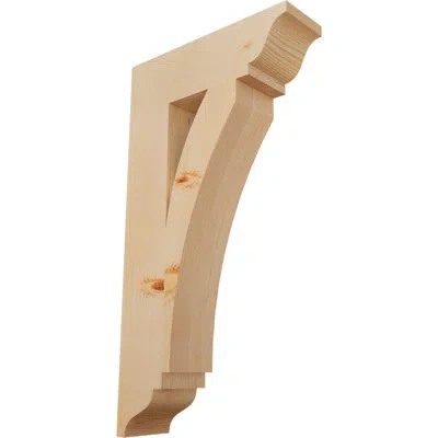 Ekena Millwork Thorton Traditional Bracket In Douglas Fir (smooth)