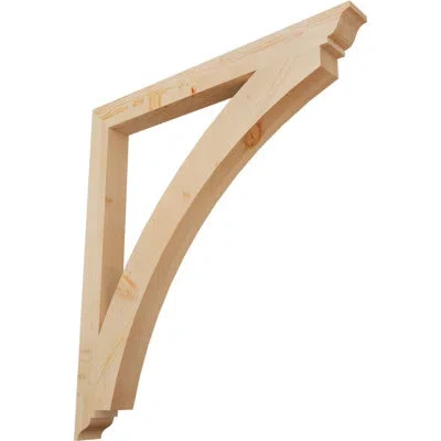 Ekena Millwork Thorton Traditional Bracket In Douglas Fir (smooth)