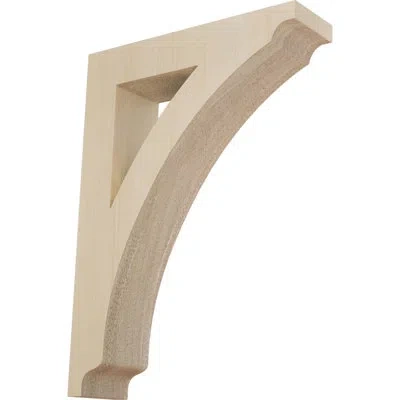 Ekena Millwork Thorton Wood Bracket In Rubberwood