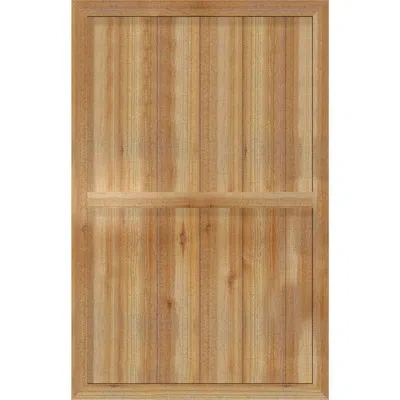 Ekena Millwork Timbercraft 5 3/8" Boards Framed Board-n-batten Shutters, Western Red Cedar (per Pair) In Brown