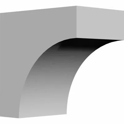 Ekena Millwork Tirana Urethane Bracket (set Of 2) In White