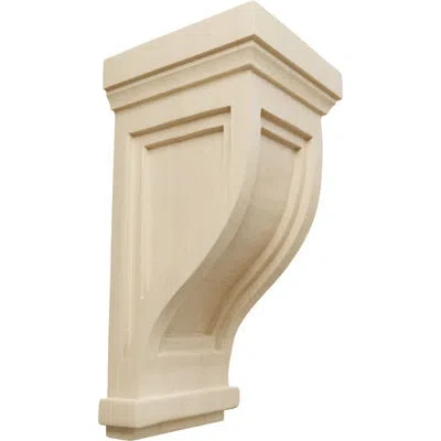 Ekena Millwork Traditional Recessed Corbel In Light Oak