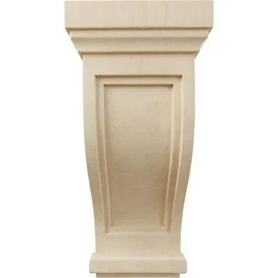 Ekena Millwork Traditional Recessed Corbel In Rubberwood