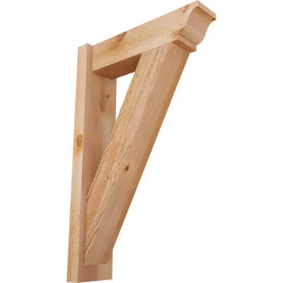Ekena Millwork Traditional Rustic Wood Outlooker In W Western Red Cedar (rough Sawn)