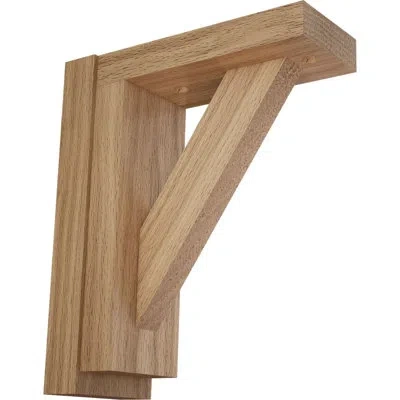 Ekena Millwork Traditional Shelf Bracket In Red Oak