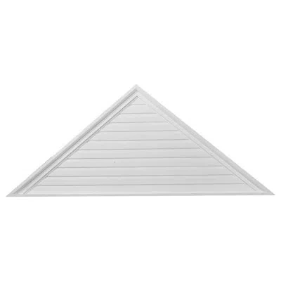 Ekena Millwork Triangle Gable Vent, Functional In White