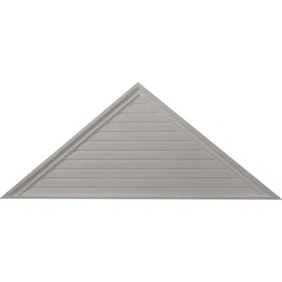 Ekena Millwork Triangle Gable Vent, Non-functional In White