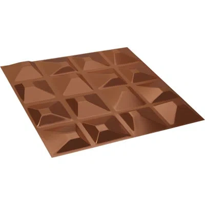 Ekena Millwork Tristan Endurawall Decorative 3d Wall Panel In Bright Coat Copper
