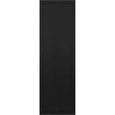 Ekena Millwork True Fit Pvc Cedar Park Fixed Mount Shutters In Black