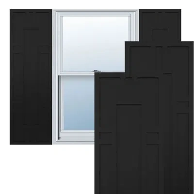 Ekena Millwork True Fit Pvc Hastings Fixed Mount Shutters In Black