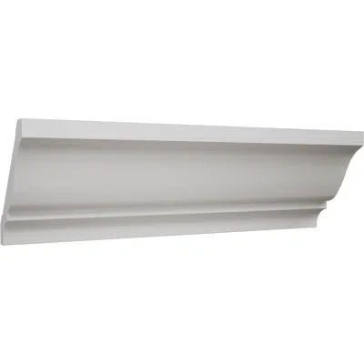 Ekena Millwork Truecraft Pvc Crown Moulding, White