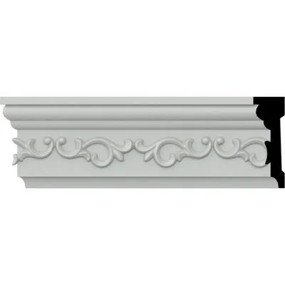 Ekena Millwork Versailles 3 5/8" H X 94 1/2" W X 1 1/4" D Chair Rail In White