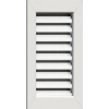 Ekena Millwork Vertical Functional Gable Vent With Flat Trim Frame