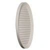 Ekena Millwork Vertical Oval Gable Vent Louver, Functional In White