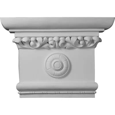 Ekena Millwork Victorian Capital (fits Pilasters Up To 16"w X 2 1/8"d) In White