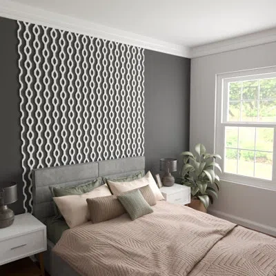 Ekena Millwork Wabash Pvc Adjustable Decorative Slat Wall Panel Kit In Unfinished;white