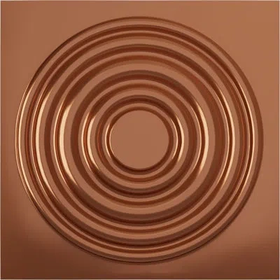 Ekena Millwork Wade Endurawall Decorative 3d Wall Panel In Bright Coat Copper