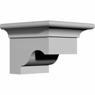 Ekena Millwork Wakefield 4.625'' H X 6'' W X 6.25'' D Urethane Bracket (set Of 2) In White