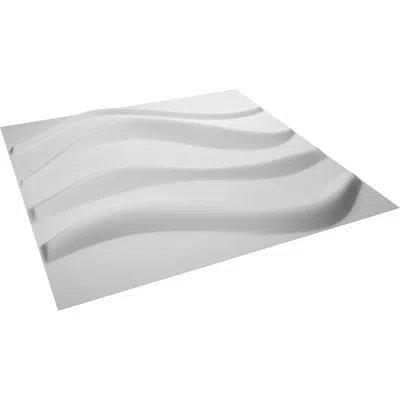 Ekena Millwork Wave Endurawall Decorative 3d Wall Panel In Smooth