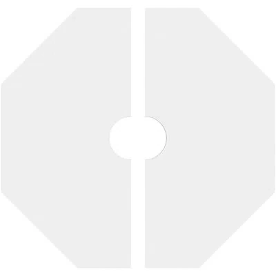 Ekena Millwork Westin Architectural Grade Pvc Contemporary Ceiling Medallion, Two Piece