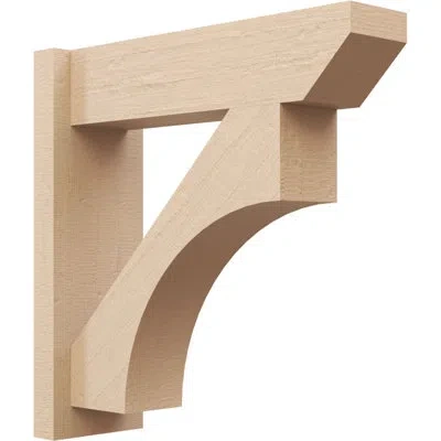 Ekena Millwork Westlake Slat Rough Cedar Woodgrain Timberthane Outlooker, Primed Tan