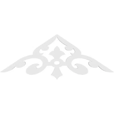 Ekena Millwork Whitman Signature Urethane Gable Pediment, Primed Tan In Primed Tan;primed Tan