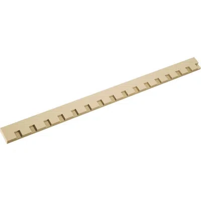 Ekena Millwork Wilson Signature Urethane Dentil Trim W/backplate, Primed Tan
