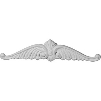 Ekena Millwork Wings 2 1/4"h X 10 5/8"w X 3/4"d Onlay Center In White