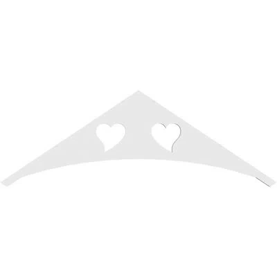 Ekena Millwork Winston Architectural Grade Pvc Gable Peditment (4/12) Pitch In White