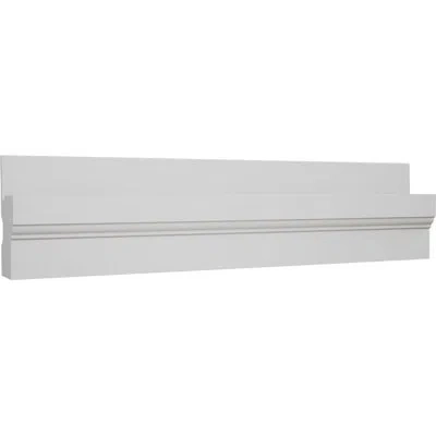 Ekena Millwork Wm180-e - 3 In. H X 1 1/4 In. P X 96 In. L, Truecraft Pvc Nail Fin Brick Mould, White