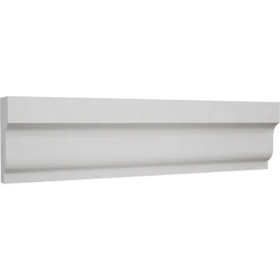 Ekena Millwork Wm210 - 1 5/8 In. H X 5/8 In. P X 96 In. L, Truecraft Pvc Shingle Moulding, White