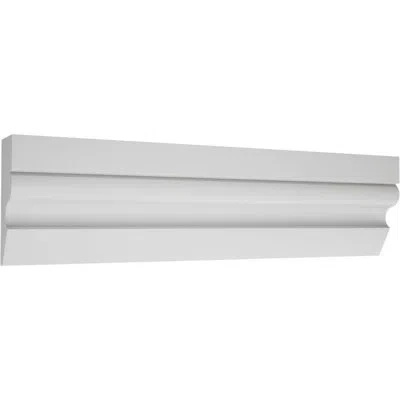 Ekena Millwork Wm217 - 1 3/4 In. H X 5/8 In. P X 96 In. L, Truecraft Pvc Shingle Moulding, White