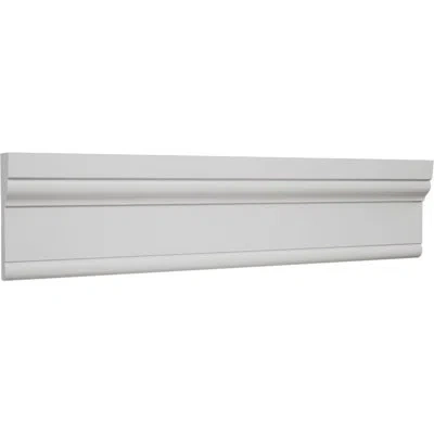 Ekena Millwork Wm520 - 3 1/2 In. H X 1 1/16 In. P X 96 In. L, Truecraft Pvc Adams Casing Moulding, White